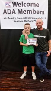 2018 ADA Mid America Regional Adult Youth Adult 2nd Place Jason Burkeen & Jason Burkeen Jr