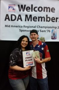 2018 Mid America Regional Mixed Doubles First Place Jordan Pina and Keith Williams