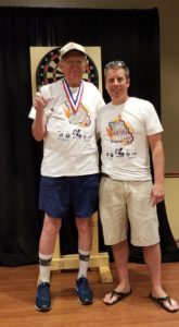 2018 Senior State Games Sam Adams Glass Winner David McCoy and ADA VP Karl Remick