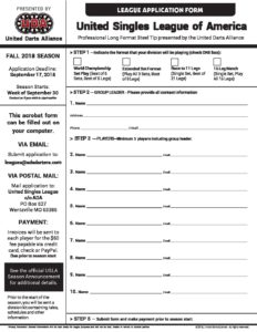 UDA Singles Application