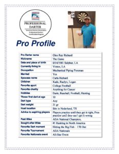 2020 ADA Pro Profile Form Glen Ray RIchard