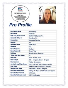 2020 ADA Pro Profile Form Ronda Daly