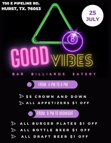 Pre Nationals Good Vibes Event Flyer