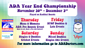 2023 ADA Year End Championship Flyer